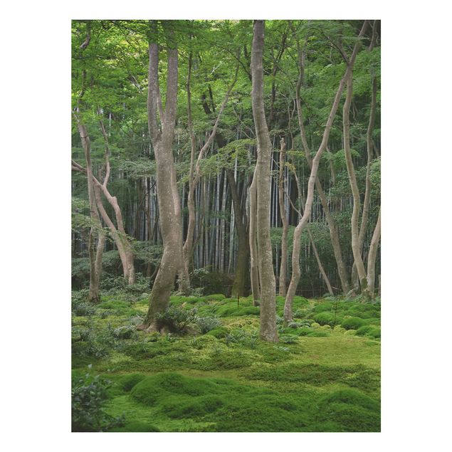 Wood prints flower Japanese Forest