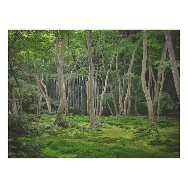 Wood prints flower Japanese Forest