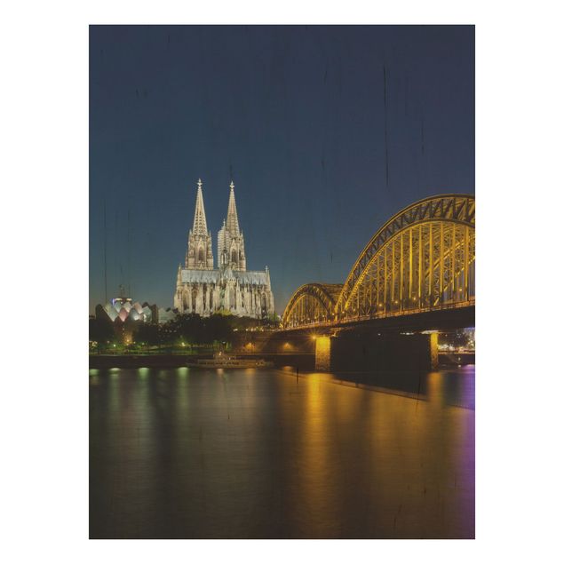 Prints Cologne At Night