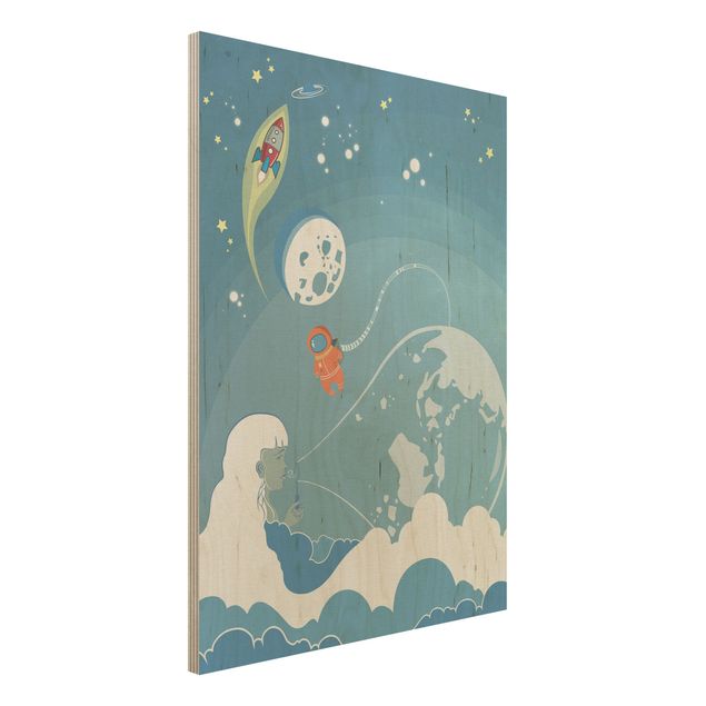 Kids room decor No.MW16 Colourful Hustle And Bustle In Space