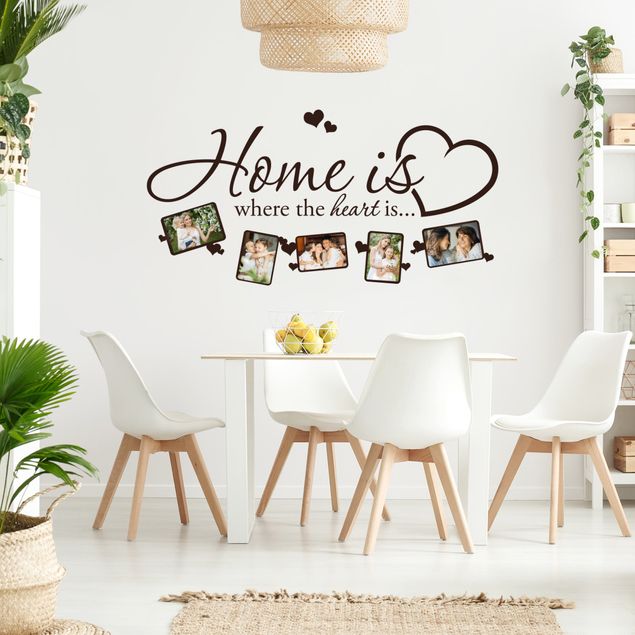 Wall stickers love Home is where the heart is - Picture Frame
