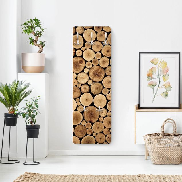 Wall mounted coat rack patterns Homey Firewood