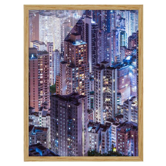 Skyline prints Hong Kong Sea Of Lights