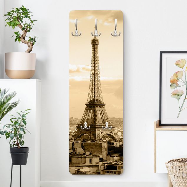 Wall mounted coat rack architecture and skylines I love Paris