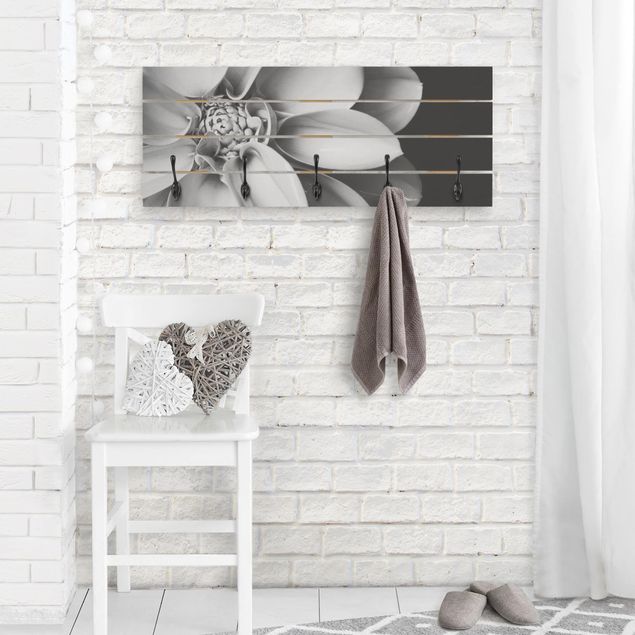 Shabby chic clothes rack In The Heart Of A Dahlia Black And White