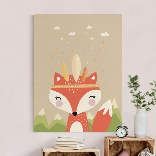 Native american prints Forest Fox