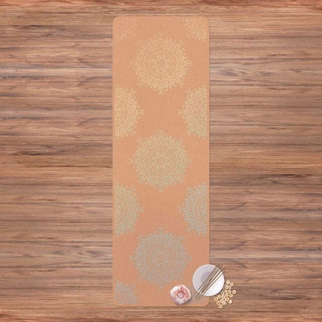 contemporary rugs Indian Mandala Pastel