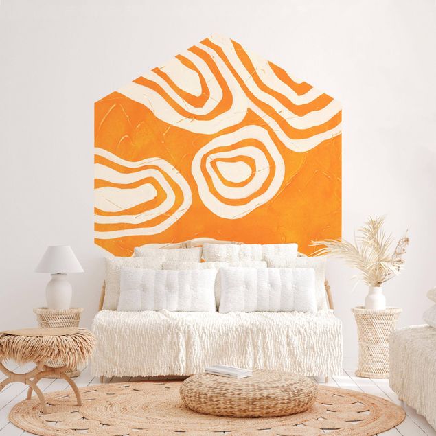 Wallpapers patterns Islands In Orange Ocean