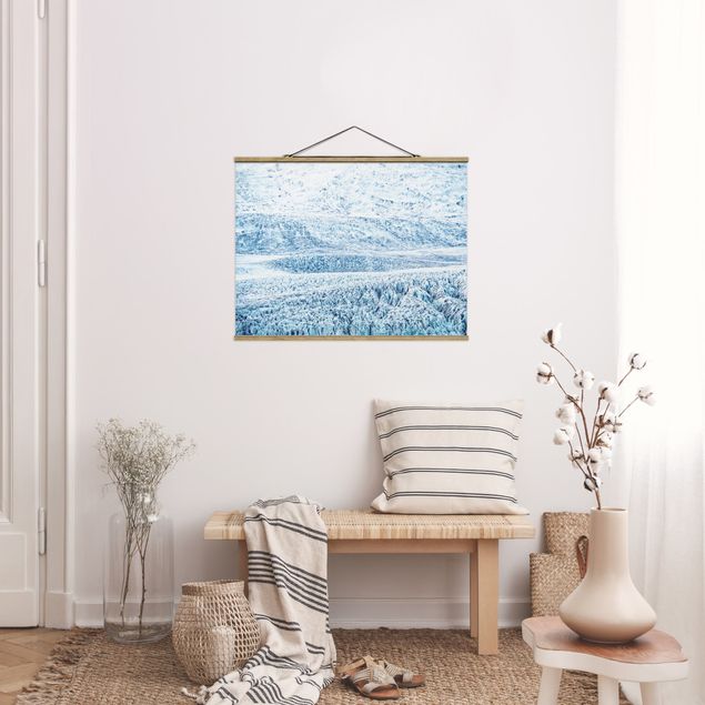 Contemporary art prints Icelandic Glacier Pattern