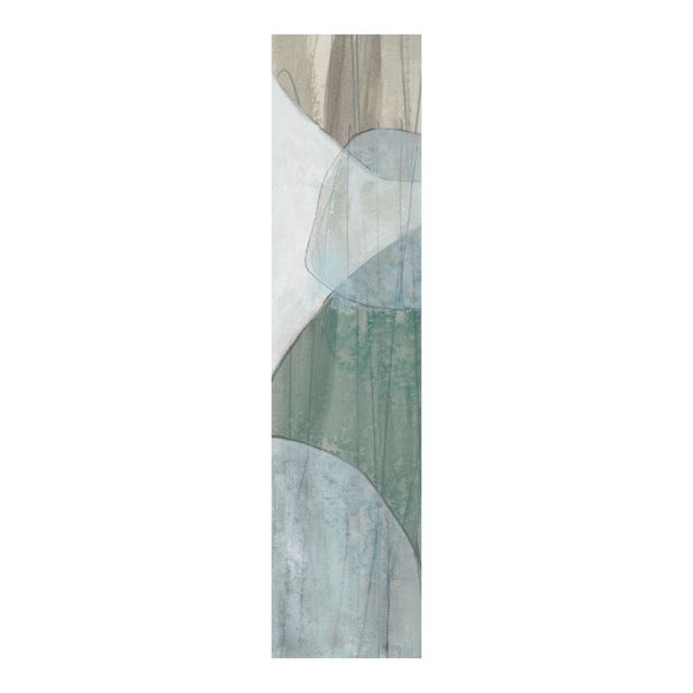 Sliding panel curtains abstract Jade I