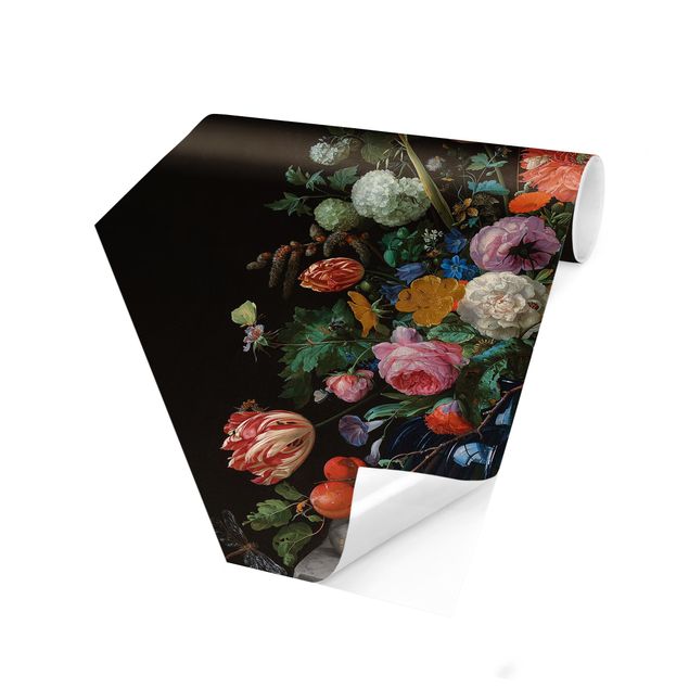 Contemporary wallpaper Jan Davidsz De Heem - Glass Vase With Flowers