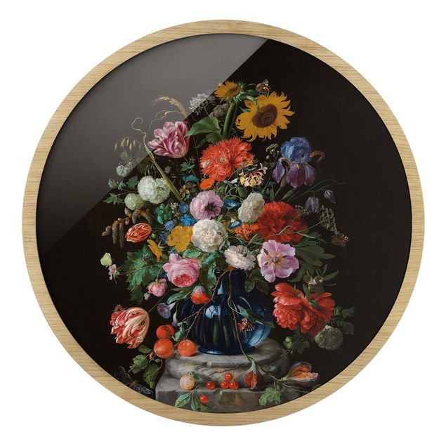 Floral picture Jan Davidsz De Heem - Glass Vase With Flowers