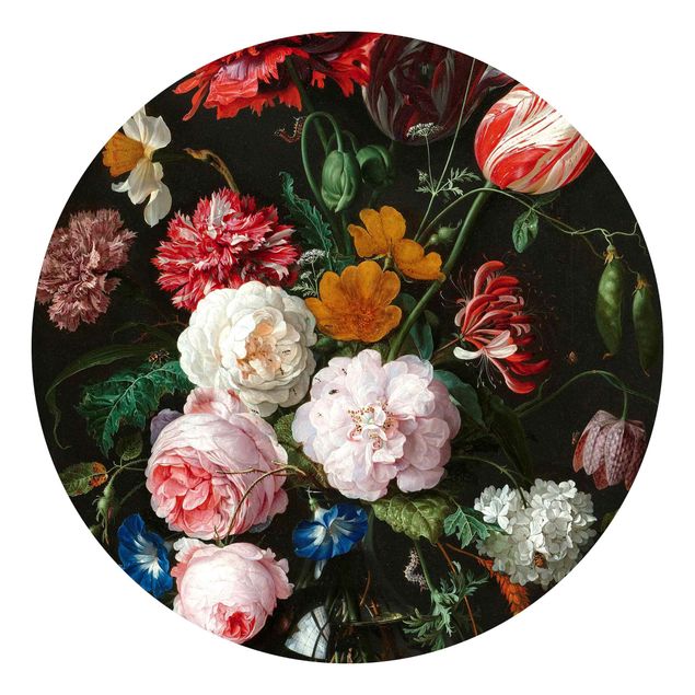 Aesthetic vintage wallpaper Jan Davidsz De Heem - Still Life With Flowers In A Glass Vase