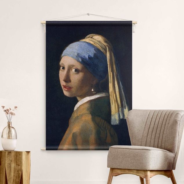 extra large tapestry wall hangings Jan Vermeer Van Delft - Girl With A Pearl Earring
