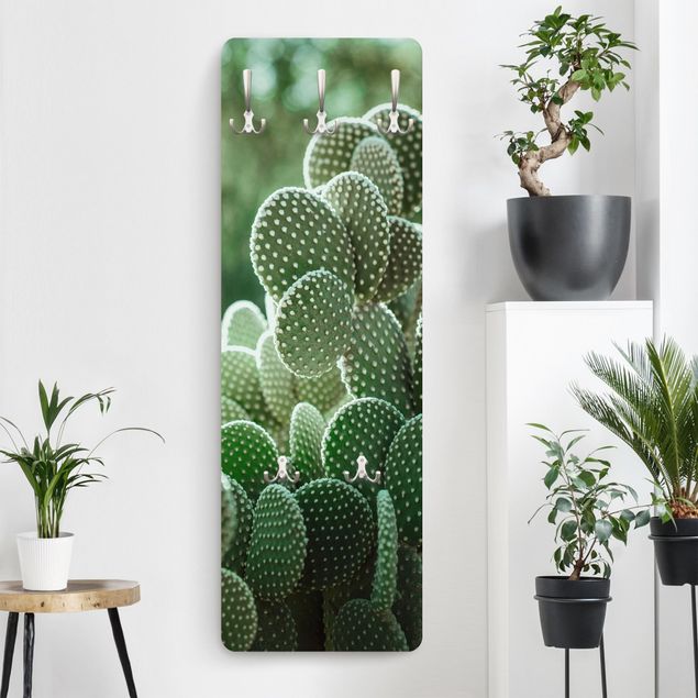 Wall mounted coat rack flower Cacti