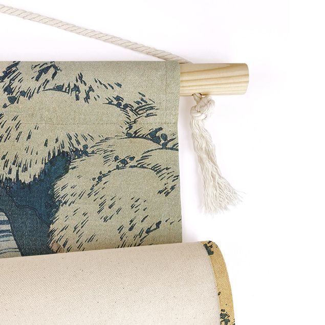 modern tapestry Katsushika Hokusai – The Waterfall Of Amida
