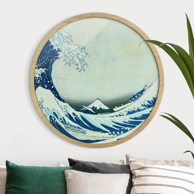 Framed beach pictures Katsushika Hokusai - The Great Wave At Kanagawa