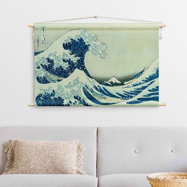 Beach prints Katsushika Hokusai - The Great Wave At Kanagawa