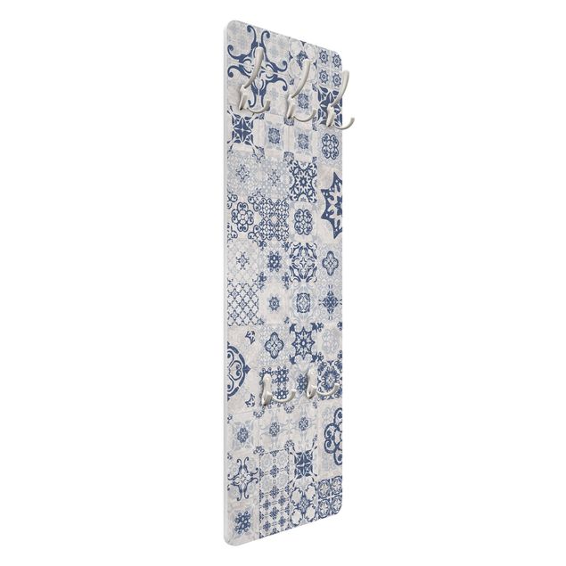 Wall coat rack Ceramic Tiles Agadir Blue