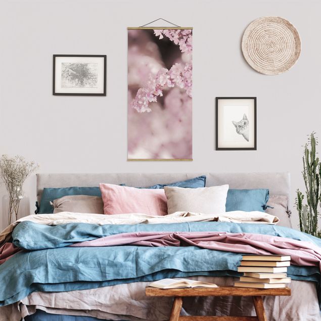 Prints floral Cherry Blossoms In Purple Light