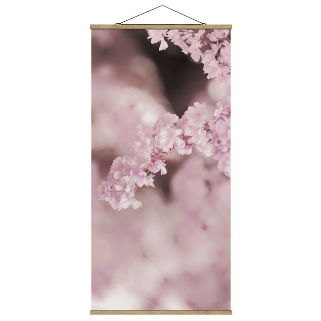 Contemporary art prints Cherry Blossoms In Purple Light