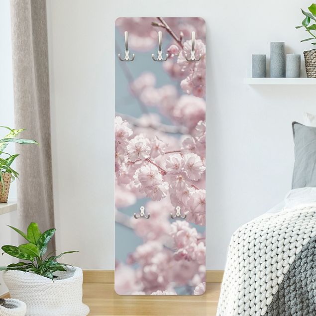 Wall mounted coat rack flower Cherry Blossom Party