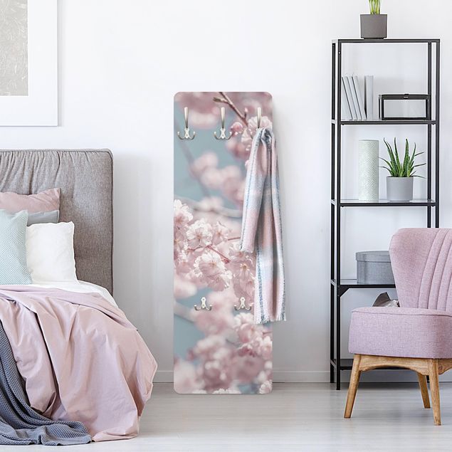 Wall mounted coat rack country Cherry Blossom Party