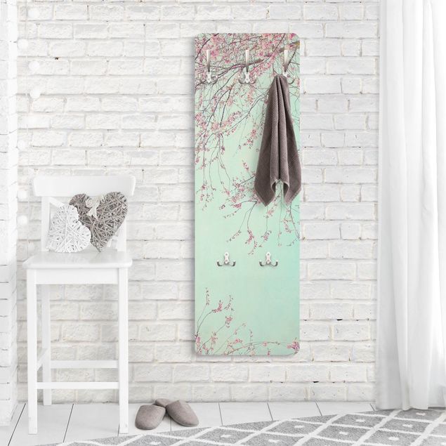 Wall mounted coat rack Cherry Blossom Yearning