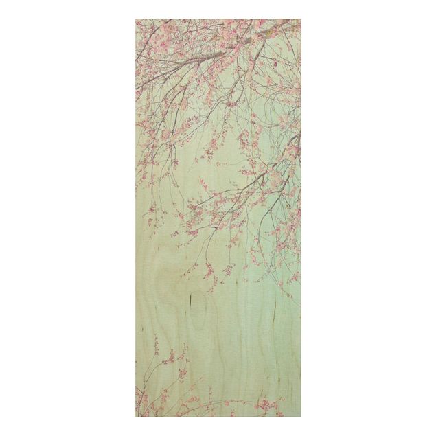 Wood prints flower Cherry Blossom Yearning