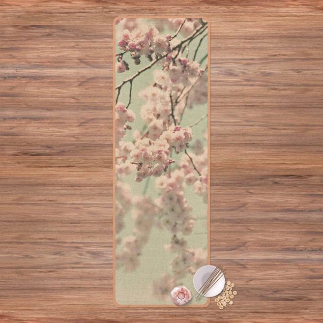 modern area rugs Dancing Cherry Blossoms On Canvas