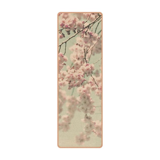 large area rugs Dancing Cherry Blossoms On Canvas