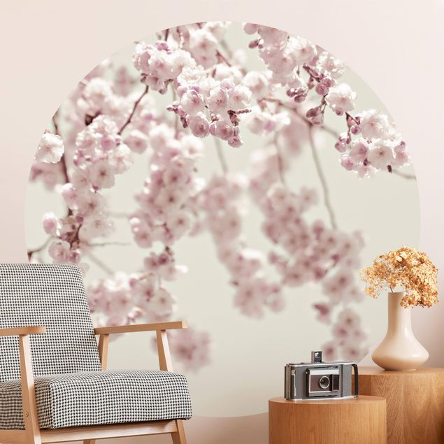 Floral wallpaper Dancing Cherry Blossoms
