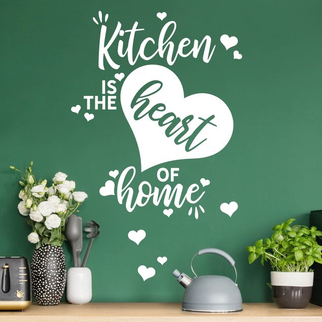 Wall decals for home Kitchen Is The Heart Of Home