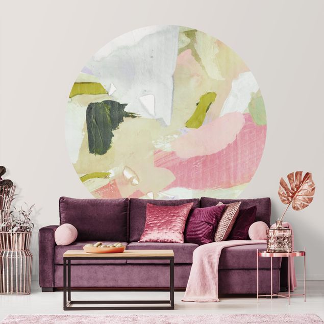 Modern wallpaper designs Chime In Rosé I