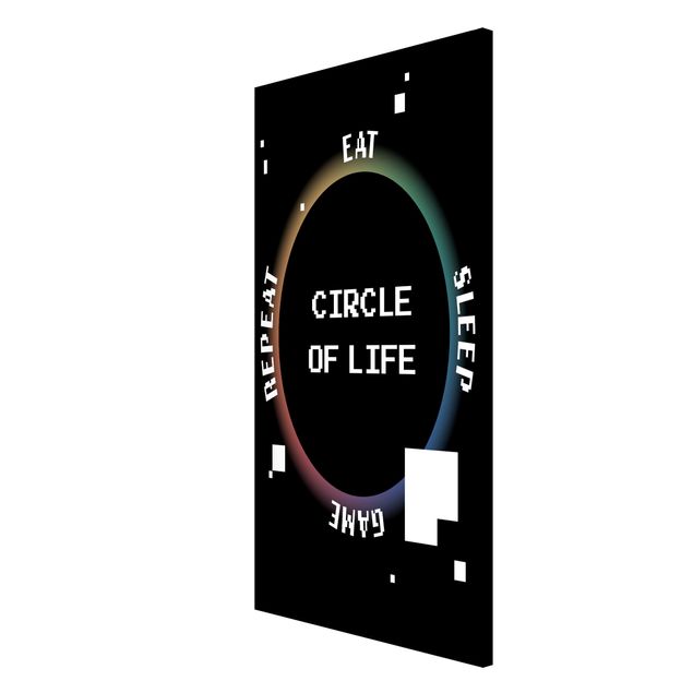Modern art prints Classical Video Game Circle Of Life