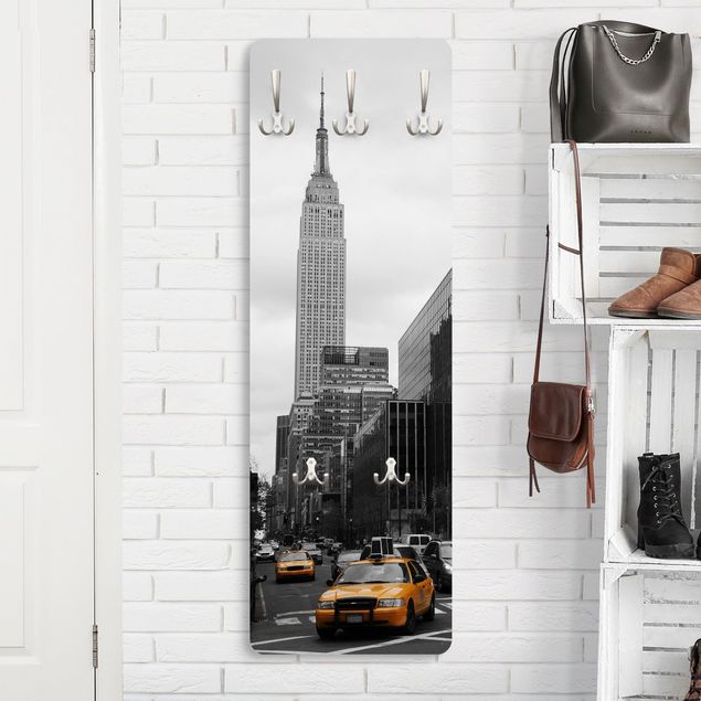 Wall mounted coat rack architecture and skylines Classic NYC