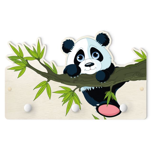 Wall coat hanger Climbing Panda