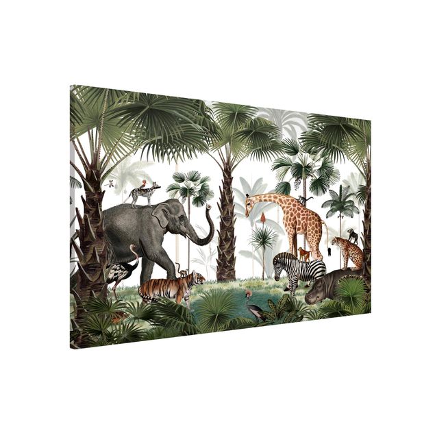Prints elefant Kingdom of the jungle animals