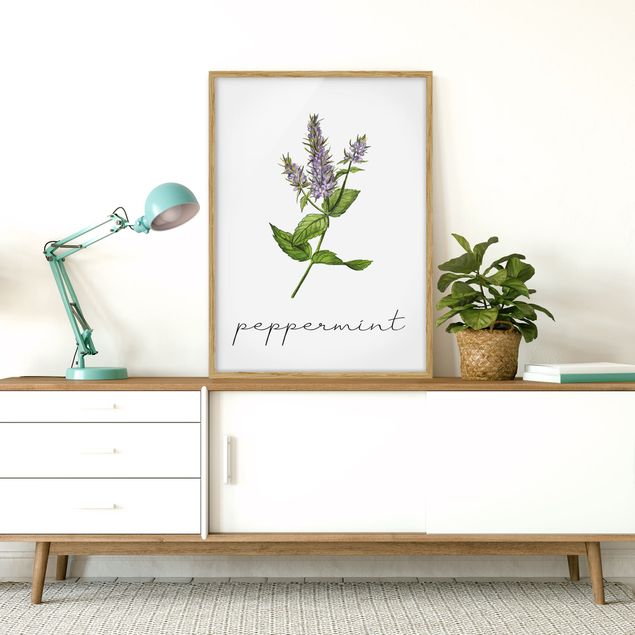 Prints flower Herbs Illustration Pepper Mint