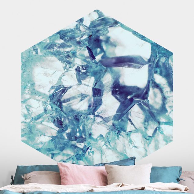 Wallpapers natural stone Crystal Blue