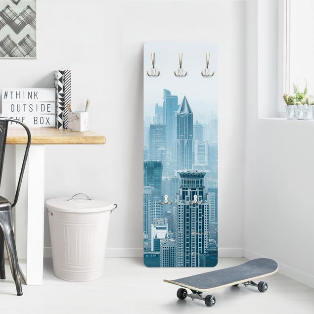 Wall mounted coat rack blue Chilly Shanghai