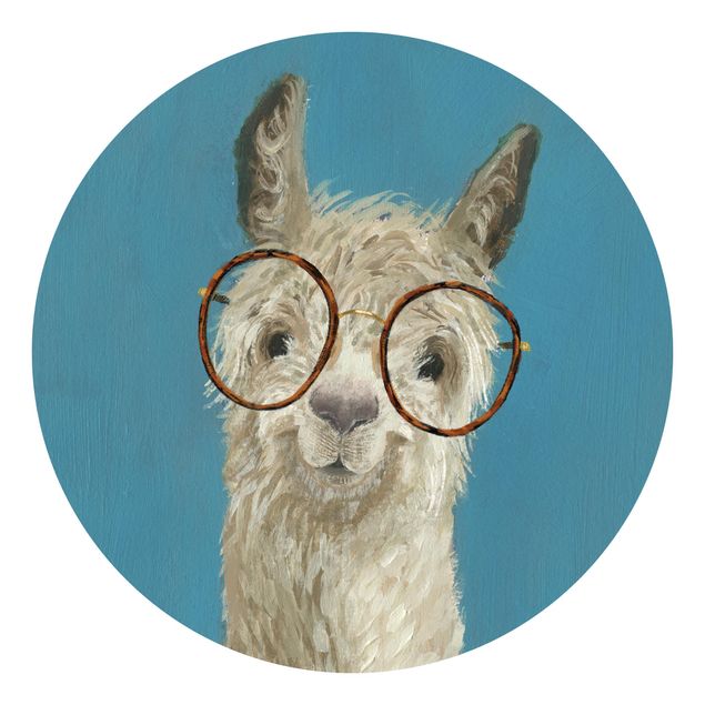 Contemporary wallpaper Lama With Glasses I