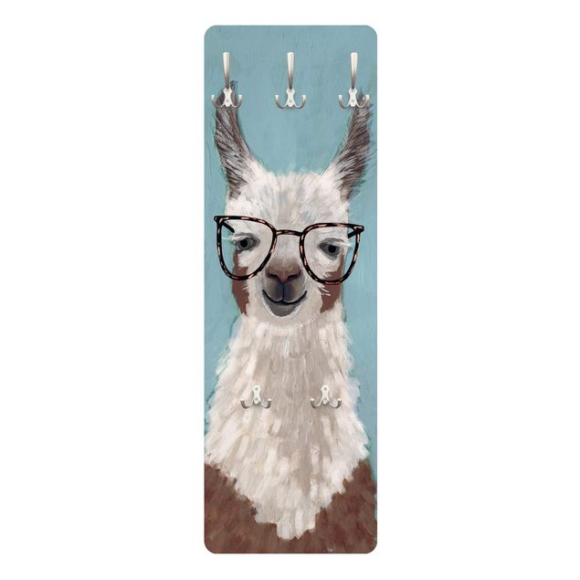 Blue coat rack Lama With Glasses II