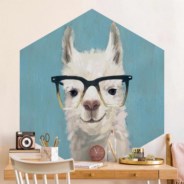 Nursery decoration Lama With Glasses IV
