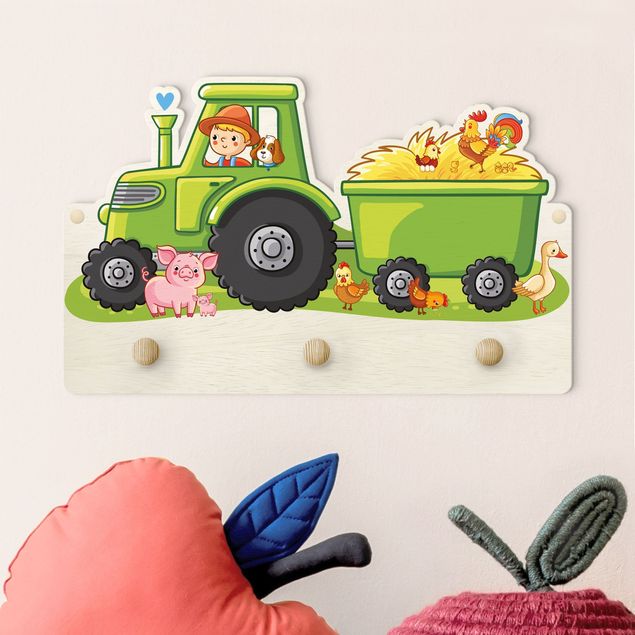 Kids room decor Country Boy Tractor