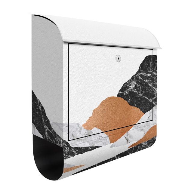 Letterboxes landscape Landscape In Marble And Copper II