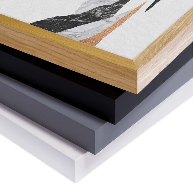 Contemporary art prints Landscape In Marble And Copper II