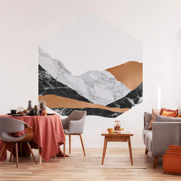 Wallpapers mountain Landscape In Marble And Copper