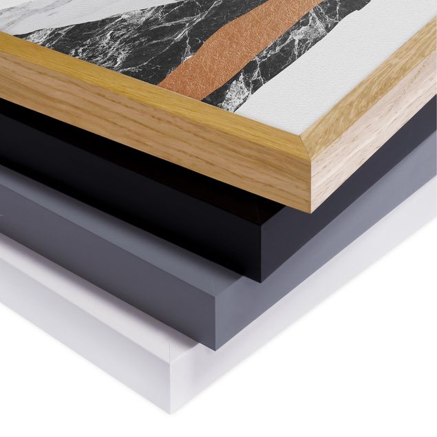 Prints modern Landscape In Marble And Copper