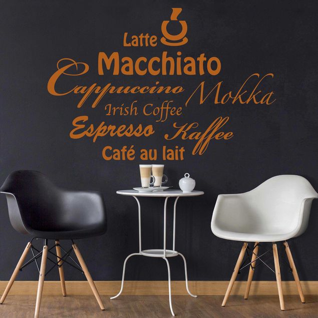 Wall stickers for cafe Latte Keywords